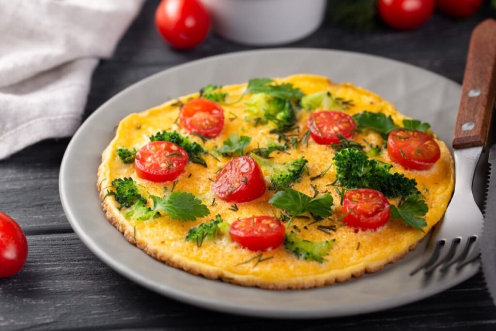 Omlet z trzema jajkami